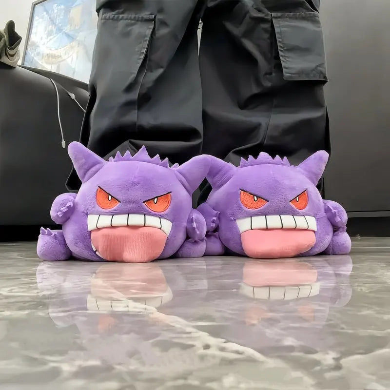Pantuflas de Peluche Gengar - Edición "Tongue Out" 2026